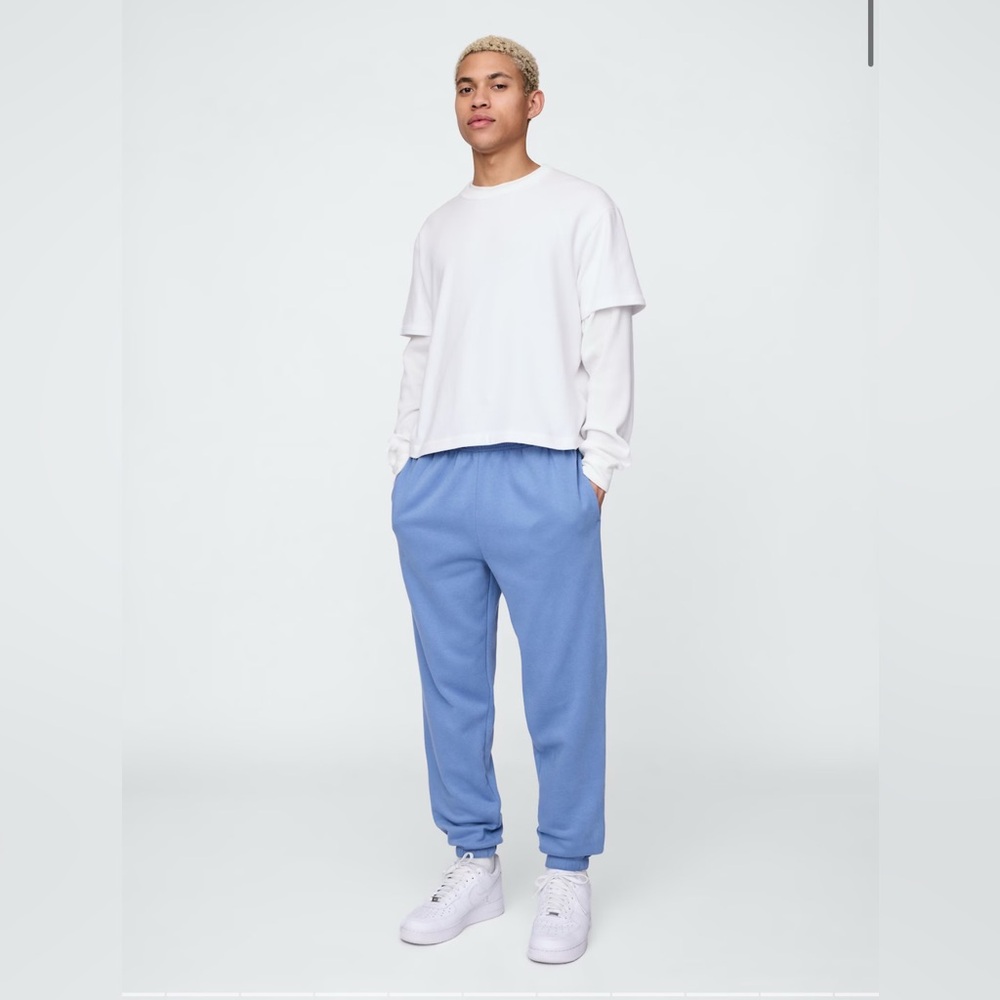 🛑SOLD!🥳 NWT GAP Light Blue Fleece joggers